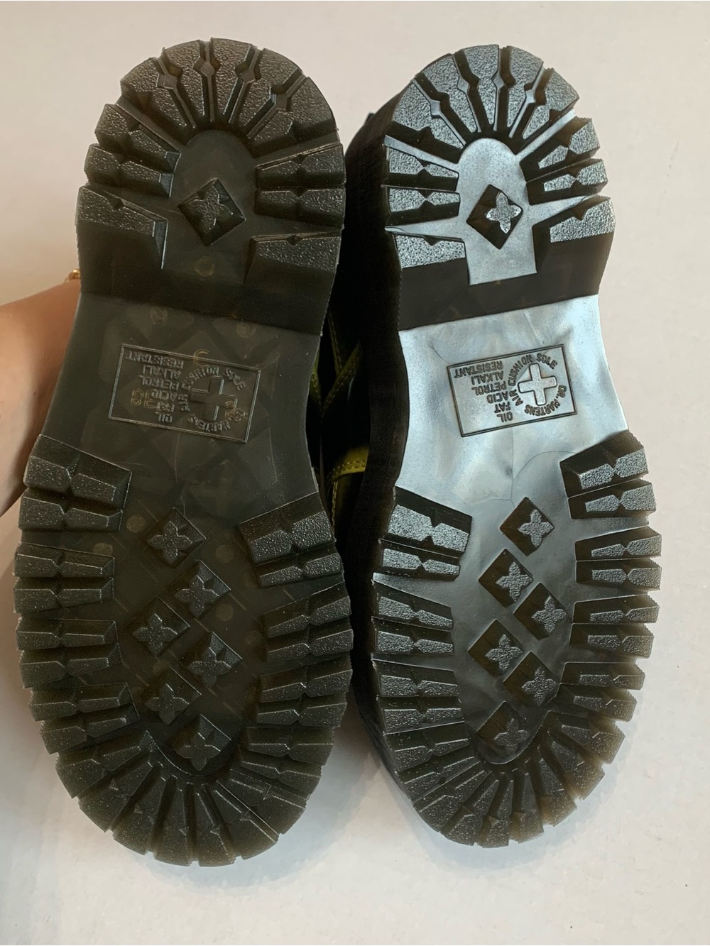 Dr. Martens 5 Eye Distressed Quad Max Platform Arcadia Green Shoes Women’s Sz 7 - Picture 8 of 8